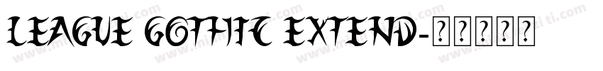 League Gothic Extend字体转换